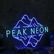 Peak Neon Blue Neon Sign