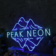 Peak Neon Blue Neon Sign