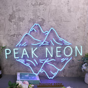 Peak Neon Blue Neon Sign