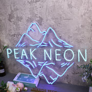 Peak Neon Blue Neon Sign