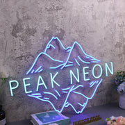 Peak Neon Blue Neon Sign