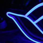 Peaked Cap Blue Neon LED Sign