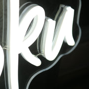 Perfectly Poku White Neon Sign