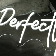 Perfectly Poku White Neon Sign