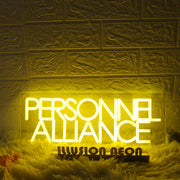 Persinnel Alliance Yellow Neon Sign