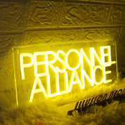 Persinnel Alliance Yellow Neon Sign