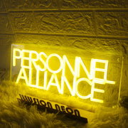 Persinnel Alliance Yellow Neon Sign