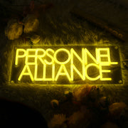 Persinnel Alliance Yellow Neon Sign