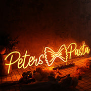 Peters Pasta Orange Neon Sign