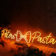 Peters Pasta Orange Neon Sign