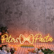 Peters Pasta Orange Neon Sign