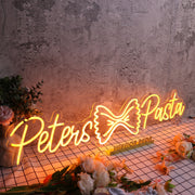 Peters Pasta Orange Neon Sign