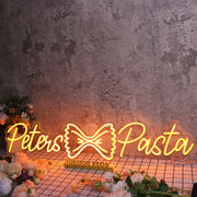 Peters Pasta Orange Neon Sign