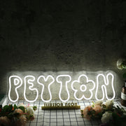 Peyton White Custom Neon Sign