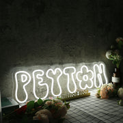 Peyton White Custom Neon Sign