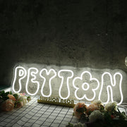 Peyton White Custom Neon Sign