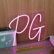 PG Purple Neon Sign