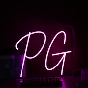 PG Purple Neon Sign