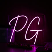 PG Purple Neon Sign