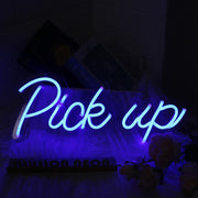 Pick Up Blue Neon Sign