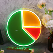 Pie Chart Custom Neon Sign