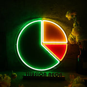 Pie Chart Custom Neon Sign