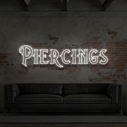 Piercings For Tattoo Studio Neon Sign