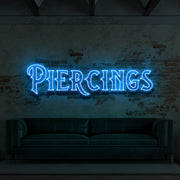 Piercings For Tattoo Studio Neon Sign