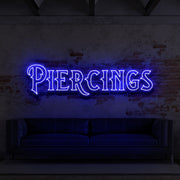 Piercings For Tattoo Studio Neon Sign