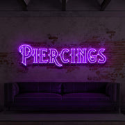 Piercings For Tattoo Studio Neon Sign