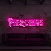 Piercings For Tattoo Studio Neon Sign