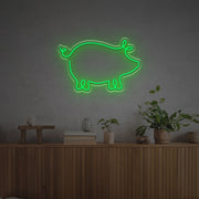 Pig Line Drawing LED Neon Sign