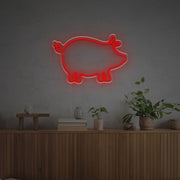 Pig Line Drawing LED Neon Sign