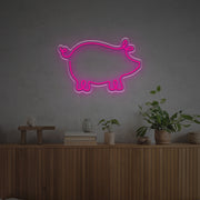 Pig Line Drawing LED Neon Sign