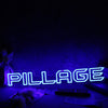 Pillage Blue Neon Sign