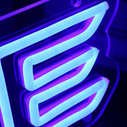 Pillage Blue Neon Sign