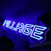 Pillage Blue Neon Sign