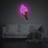 Pink Ice Cream LED Neon Acrylic Artwork