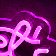 Pink Lets Party Custom Neon Sign