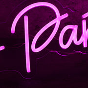 Pink Lets Party Custom Neon Sign