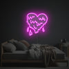 Pinky Melting Heart LED Neon Acrylic Artwork