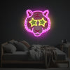 Pinky Tiger With Star Eyes LED Neon Acrylic Artwork