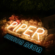 Piper Yellow Neon Sign