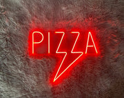 Pizza Lightning Neon Sign