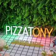 Pizza Tony Custom Neon Sign