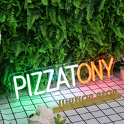 Pizza Tony Custom Neon Sign