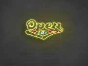 Pizza Version 2 Open Neon Sign