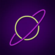 Planet Neon Sign