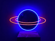 Planet Saturn Neon Sign