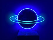 Planet Saturn Neon Sign